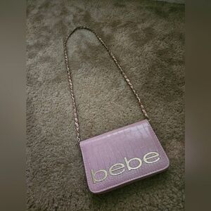 ▪️bebe Pink Croco Crossbody Bag